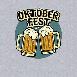 Свитшот хлопковый мужской Oktober fest, цвет: меланж — фото 2