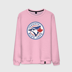 Свитшот хлопковый мужской Toronto Blue Jays, цвет: светло-розовый
