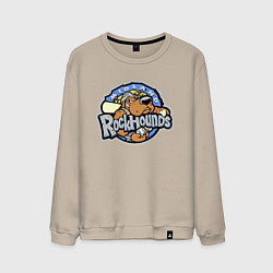 Свитшот хлопковый мужской Midland Rockhounds - baseball team, цвет: миндальный