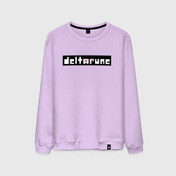 Свитшот хлопковый мужской Deltarune - Black Logo, цвет: лаванда