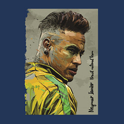 Свитшот хлопковый мужской Neymar Junior - Brazil national team, цвет: тёмно-синий — фото 2