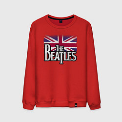Свитшот хлопковый мужской The Beatles Great Britain Битлз, цвет: красный