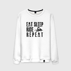Мужской свитшот Eat, sleep, ride, repeat
