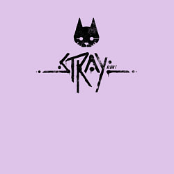 Свитшот хлопковый мужской Stray: Black Logo, цвет: лаванда — фото 2