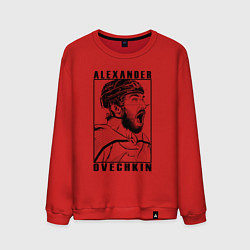 Свитшот хлопковый мужской АЛЕКСАНДР ОВЕЧКИН ALEXANDER OVECHKIN, цвет: красный
