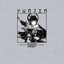 Свитшот хлопковый мужской Юнь Цзинь Yun Jin, Genshin Impact, цвет: меланж — фото 2