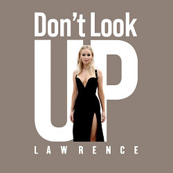 Свитшот хлопковый мужской Dont look up: Jennifer Lawrence, цвет: утренний латте — фото 2