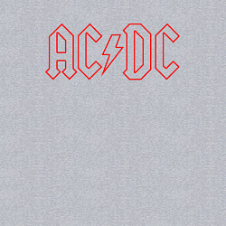 Свитшот хлопковый мужской ACDC - Logo, цвет: меланж — фото 2