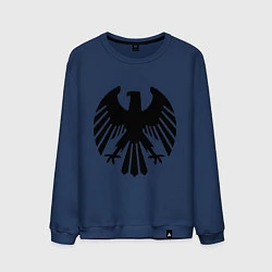Свитшот хлопковый мужской Немецкий гербовый орёл, цвет: тёмно-синий