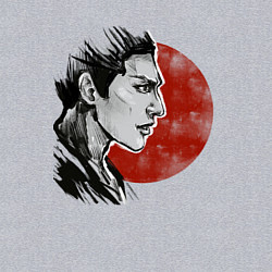 Свитшот хлопковый мужской SAMURAI HEART, цвет: меланж — фото 2