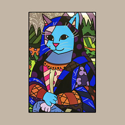 Свитшот хлопковый мужской Ромеро Бритто Mona Cat, цвет: миндальный — фото 2