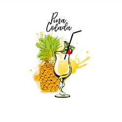 Свитшот хлопковый мужской Pina Colada, цвет: белый — фото 2