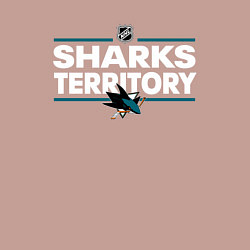 Свитшот хлопковый мужской SHARKS TERRITORY САН-ХОСЕ ШАРКС, цвет: пыльно-розовый — фото 2