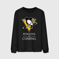 Мужской свитшот Penguins are coming, Pittsburgh Penguins, Питтсбур