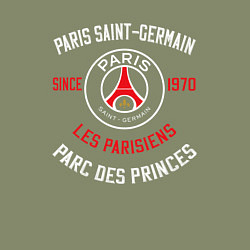 Свитшот хлопковый мужской PARIS SAINT - GERMAIN ПСЖ ФУТБОЛ, цвет: авокадо — фото 2