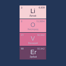 Свитшот хлопковый мужской Любовь это химия, цвет: тёмно-синий — фото 2