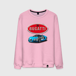 Свитшот хлопковый мужской Bugatti, Italy, цвет: светло-розовый