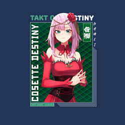 Свитшот хлопковый мужской Такт Опус Судьба Takt Op Destiny, цвет: тёмно-синий — фото 2