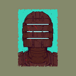 Свитшот хлопковый мужской Айзек в шлеме, цвет: авокадо — фото 2