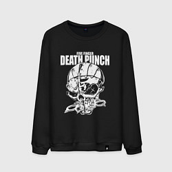 Свитшот хлопковый мужской Five Finger Death Punch Groove metal, цвет: черный