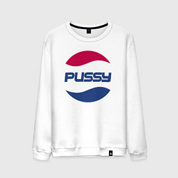 Свитшот хлопковый мужской Pepsi Pussy, цвет: белый