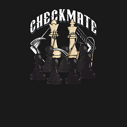 Свитшот хлопковый мужской CHECKMATE шах и мат, цвет: черный — фото 2