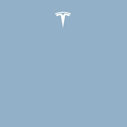 Свитшот хлопковый мужской TESLA WHITE LOGO МИНИМАЛИЗМ, цвет: мягкое небо — фото 2