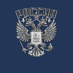 Свитшот хлопковый мужской ГЕРБ РОССИИ КАМЕННЫЙ, цвет: тёмно-синий — фото 2