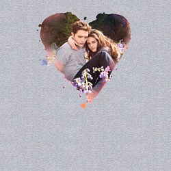 Свитшот хлопковый мужской Twilight love, цвет: меланж — фото 2