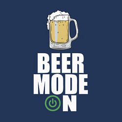 Свитшот хлопковый мужской BEER MODE ON, ПИВО, цвет: тёмно-синий — фото 2