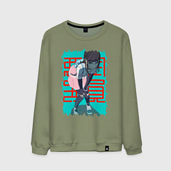 Свитшот хлопковый мужской Ordinary Person, цвет: авокадо