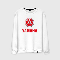 Свитшот хлопковый мужской Yamaha Логотип Ямаха, цвет: белый