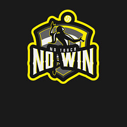 Свитшот хлопковый мужской No Touch No Win, цвет: черный — фото 2