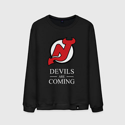 Мужской свитшот New Jersey Devils are coming Нью Джерси Девилз