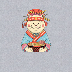 Свитшот хлопковый мужской Geisha Neko Ramen, цвет: меланж — фото 2