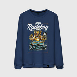 Свитшот хлопковый мужской Rudeboy, цвет: тёмно-синий