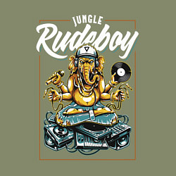 Свитшот хлопковый мужской Rudeboy, цвет: авокадо — фото 2