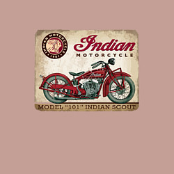 Свитшот хлопковый мужской Indian motorcycle 1901, цвет: пыльно-розовый — фото 2