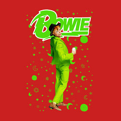 Свитшот хлопковый мужской David Bowie in a Green Suit, цвет: красный — фото 2