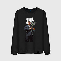 Свитшот хлопковый мужской GTA 5 Gangster, цвет: черный