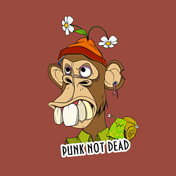 Свитшот хлопковый мужской Punk not dead - monkey, цвет: кирпичный — фото 2