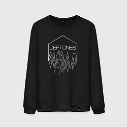 Свитшот хлопковый мужской Deftones, цвет: черный