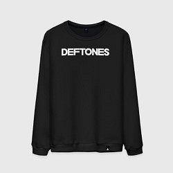 Свитшот хлопковый мужской Deftones hard rock, цвет: черный