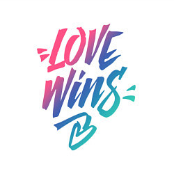 Свитшот хлопковый мужской Любовь побеждает, цвет: белый — фото 2