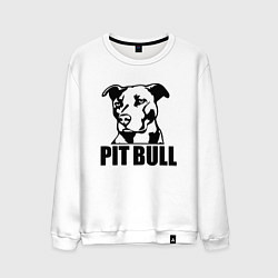 Свитшот хлопковый мужской Pit Bull Power, цвет: белый