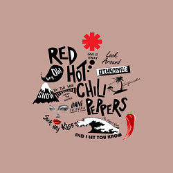 Свитшот хлопковый мужской RHCP альбомы, цвет: пыльно-розовый — фото 2