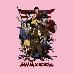 Свитшот хлопковый мужской Ninja Scroll, цвет: светло-розовый — фото 2