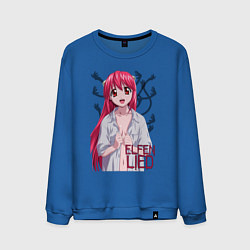 Свитшот хлопковый мужской Elfen lied Lucy, цвет: синий