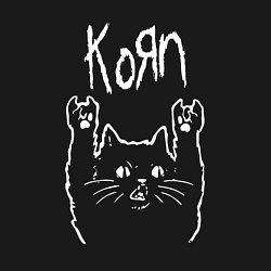 Свитшот хлопковый мужской KORN РОК КОТ, цвет: черный — фото 2