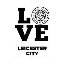 Свитшот хлопковый мужской Leicester City Love Классика, цвет: белый — фото 2